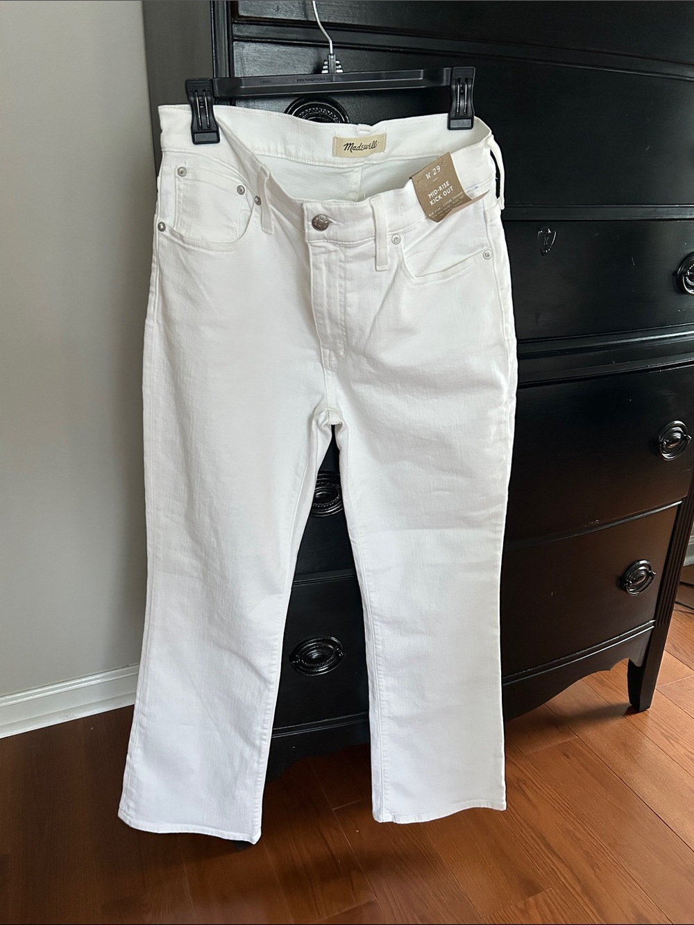 Madewell White Boot-Cut Jeans